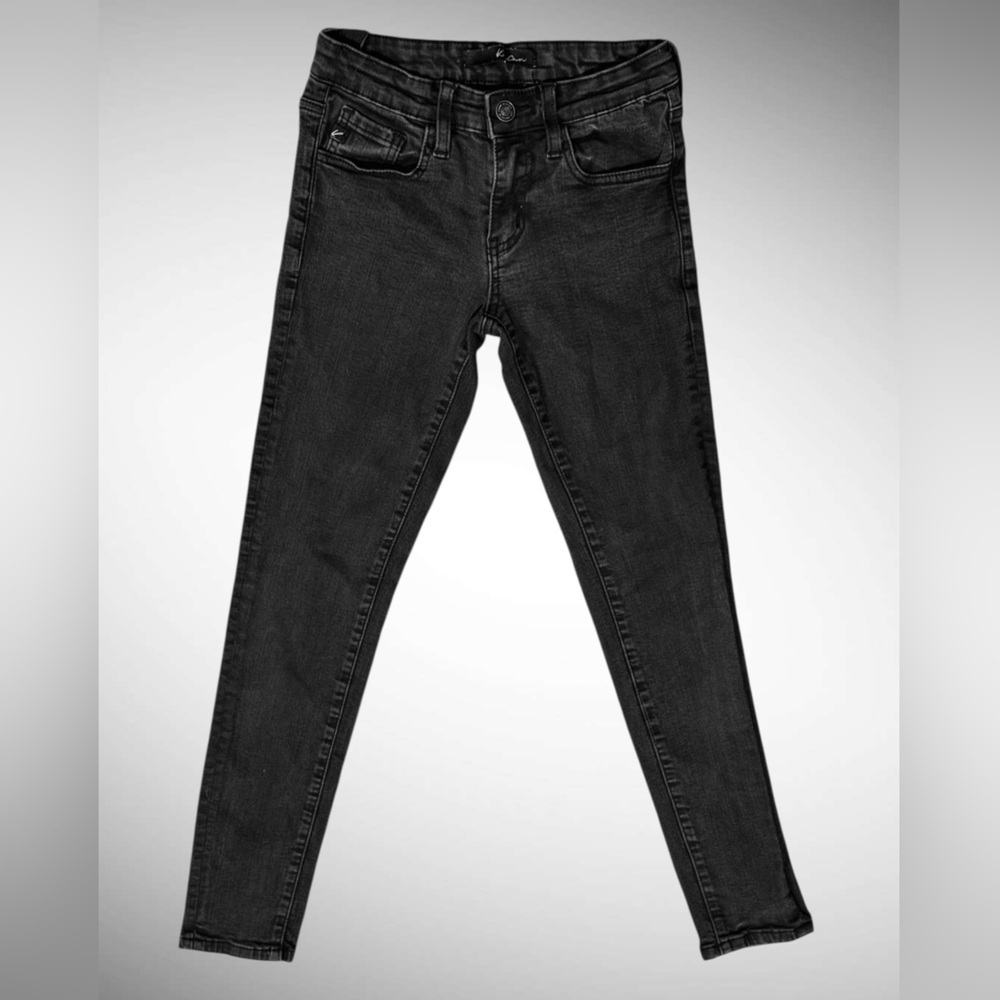 Kancan Kids Black Skinny Jeans Size 12 – Adjustable Waist – Stretch Denim - Picture 3 of 11
